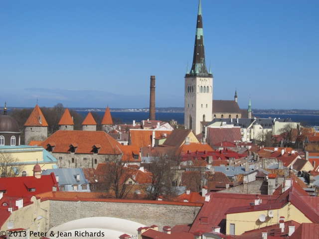 View of lower town from Toompea